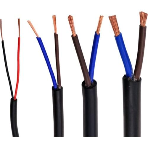 AVVR black cable 26AWG 0.12MM 2 core 3 core 4 core 5 core 6 core 7 core 8 core 10 core 12 core 16 core control signal wire