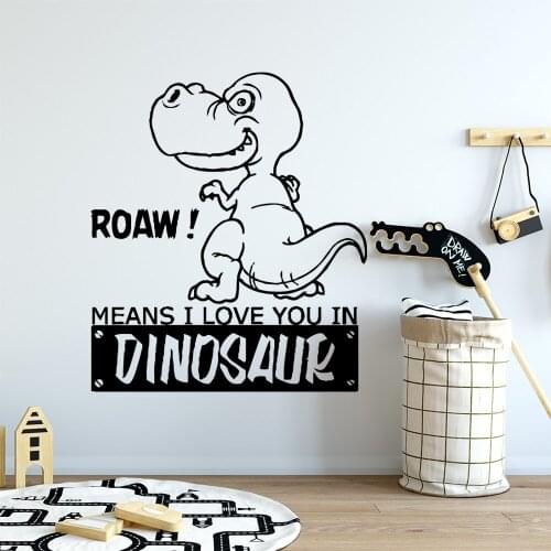 Diy dinosaur Removable Art Vinyl Wall Stickers Removable Vinyl Mural Wallpaper Wall Decoration Murals adesivo de parede