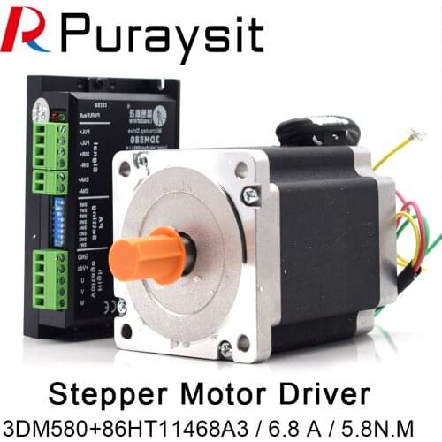 Leadshine Stepper Motor Driver 3DM580+86HT11468A3 3Phase 6.8A 5.8N.M