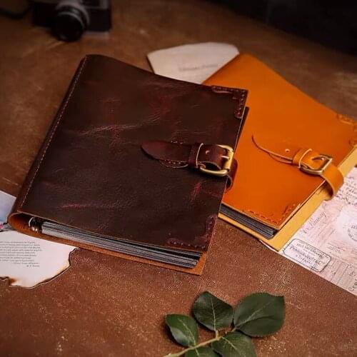 DIY Genuine Leather Filmed Photo Albums Loose-leaf Album General Photo Album Wedding Birthday Anniversary Gift