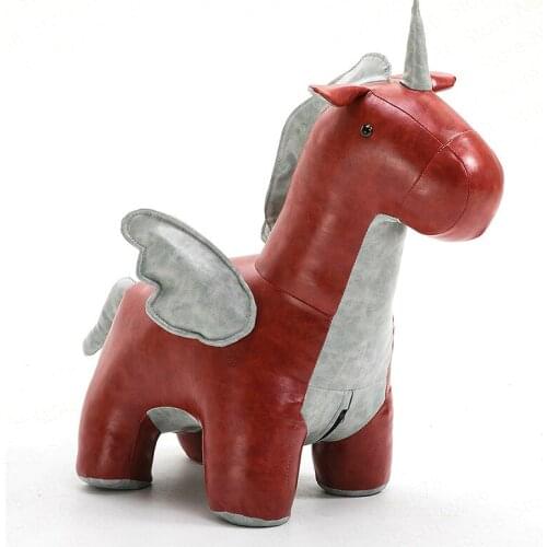 Creative Horse Pony Stool Footstool Holiday Gift Sofa Stool Creative Unicorn Animal Stool Change Shoe Bench