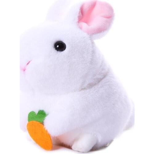 Bunny Hamster Plush Stuffed Toy Cute Pull String Stuffed Animal Baby Shower Gift for Boys Girls