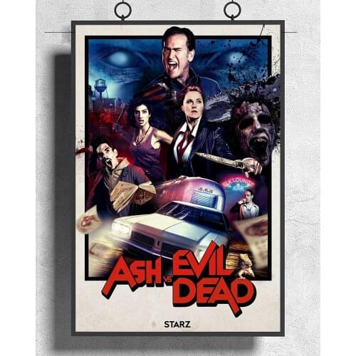 L168 ASH vs THE EVIL DEAD Season 2 Horror Silk Fabric Poster Art Decor Indoor Painting Gift