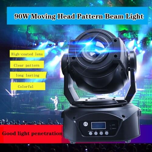 Lyre LED 90W Moving Head Spot Stage Lighting 16 Dmx Channel Hi-Quality With Prism And Focus Beam Effect For DJ Party