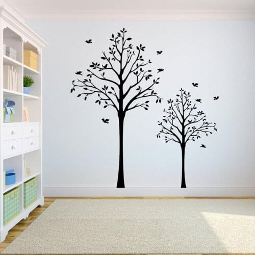 Tree Wall Decal Sticker Bedroom tree of life roots birds flying away home decor yoga studiodecor A7-015