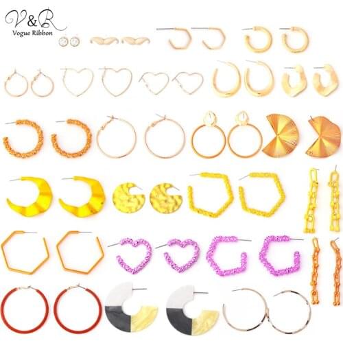 2020 New Arrival Irregular Gold Earring Jewelry Anodized Sparkly Shiny Metallic Gold Hoop Earring Women Big Hoops Earings Circle