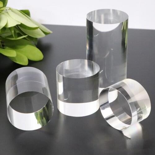 Collectible Figures Display Stand Round Cylinder Stamping Blocks for Rings, Nail Polish, Watches, Dolls