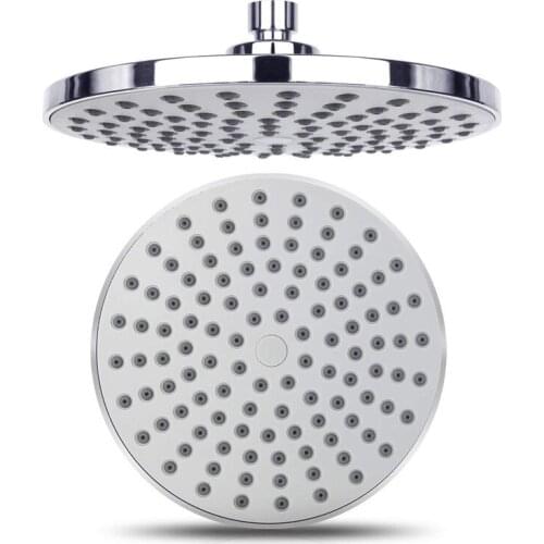 Modern minimalist classic 8 inch round electroplated shower head Large water output shower head Bathroom shower head Shower acce