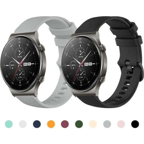 Sport Silicone strap for Huawei Watch GT 2 Pro Bracelet for Watch GT 2e GT2 42mm 46mm & HONOR Magic Watch 46mm Watchbands Correa