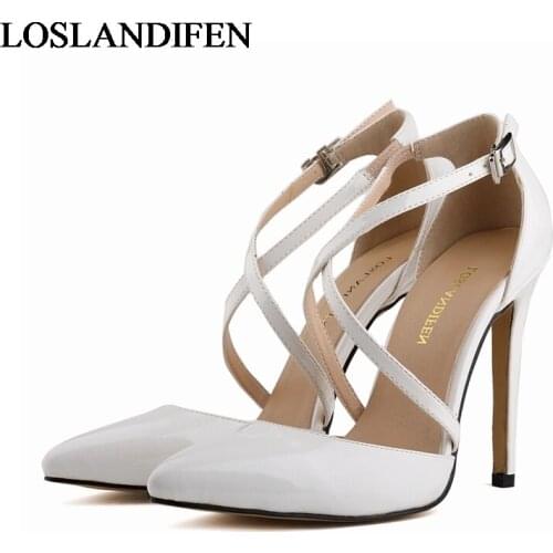 Womens 11cm High Heels Patent Leather New Fashion Customize Red Bottom Pumps Ladies Luxury Wedding Party Shoes NLK-A0032