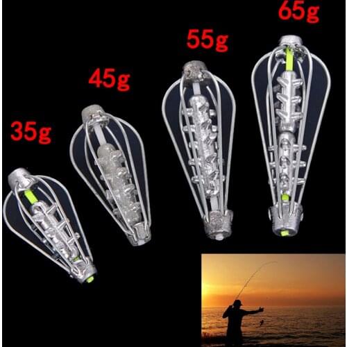 1Pc Carp Catfish Feeder Fishing Accessories 35-65g Fishing Bait Cage