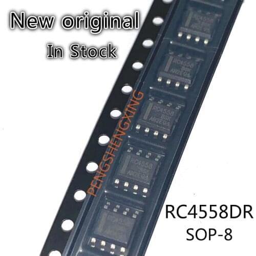 10PCS/LOT RC4558DR RC4558 RC4558DRG4 SOP8 New original spot hot sale
