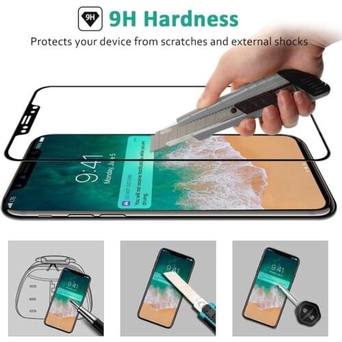 1000pcs 3D Curved Carbon Fiber Full Coverage Tempered Glass Screen Protector For iPhone 12 Mini 11 Pro Max XS XR X 8 7 6 Plus SE