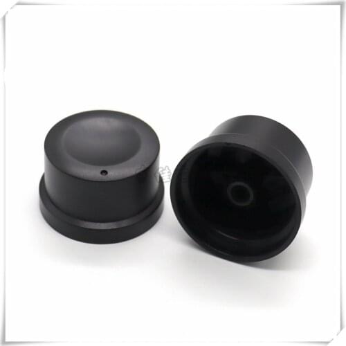 2 Piece 40*24MM black plastic knob cap flower shaft potentiometer knob volume adjustment knob cap