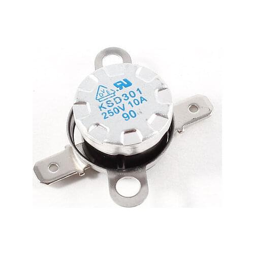 90C NC Temperature Control Switch Thermostat Auto Reset 2-Terminal KSD301