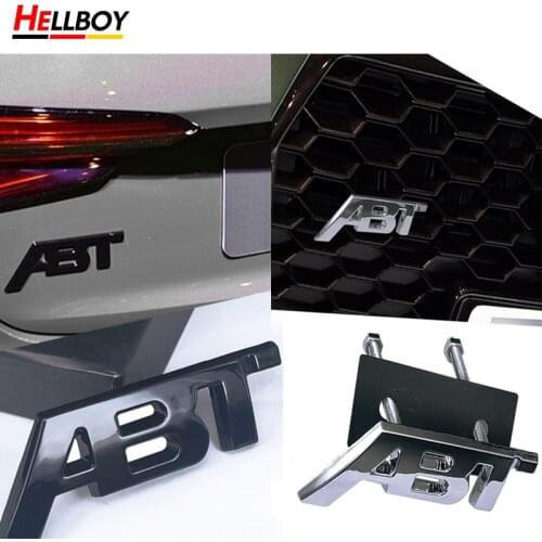 ABT Car Grille Trunk Trim Badge Sticker For Audi Q3 Q5 Q7 A1 A3 A4 A5 A6 A7 A8 RS3 RS4 RS5 Sline VW Golf 6 7 Mk6 MK7 Polo Passat