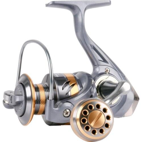 Aluminum Fishing Reel Spinning Reel 5.2:1 Gear Ratio Spool Fast Ultra-Light Fishing Reels For DEUKIO Pure Power Towing System