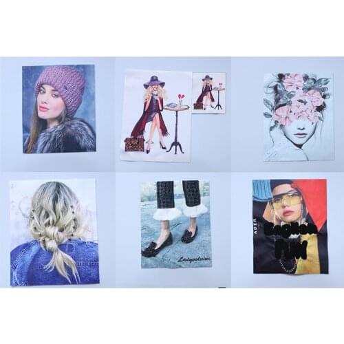 Sequins beading DIY embroidery digital printing girl shoes icon applique patches for kawaii clothes Iron on badges on a backpack