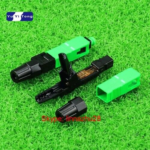 50 Pieces SC APC Fast Connector Embedded Connector FTTH Tool Cold