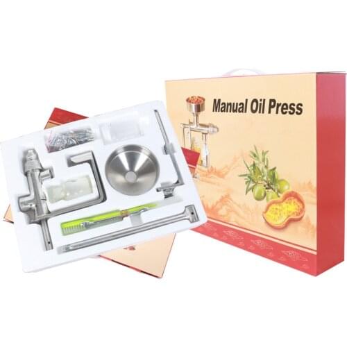 Household Oil Extractor Manual Oil Press Machine Oil Extractor Peanut Nuts Seeds Oil Press Machine