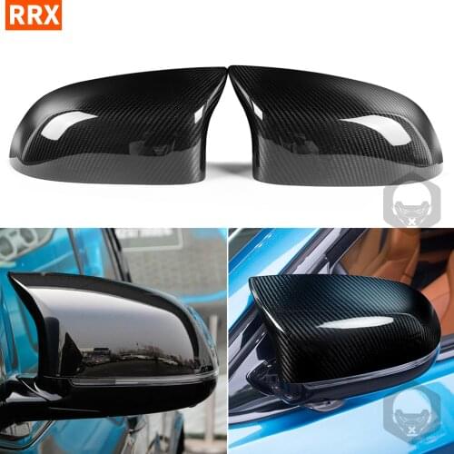 For BMW X5M F85 X6M F86 2015-2020 Rearview Wing Mirror Cover Housing Car Accessories Carbon Fiber Rear View Refit Cap