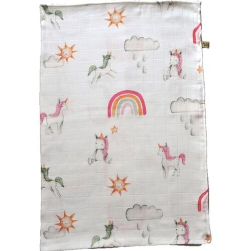 Asu Baby & Kids Unicorn Organic Bamboo Müslin Cover