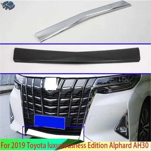 For 2019 Toyota luxuriousness Edition Alphard AH30 Car Accessories ABS Front Head Bumper Cover Trim Styling