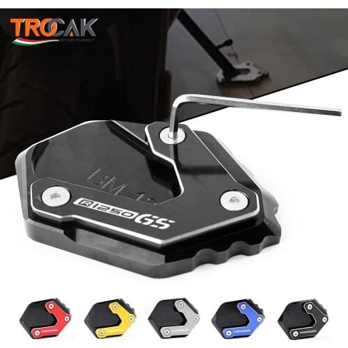 For BMW R1250GS R 1250 GS HP R1250 GS Adventure low suspension CNC Kickstand Side Stand Vergroter Plaat Extension Pad