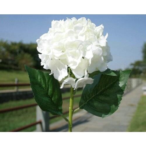 Elegant white Artificial Craft Hydrangea Bouquet for Home Party Wedding Decoration 6 Color available 2016 New Arrival