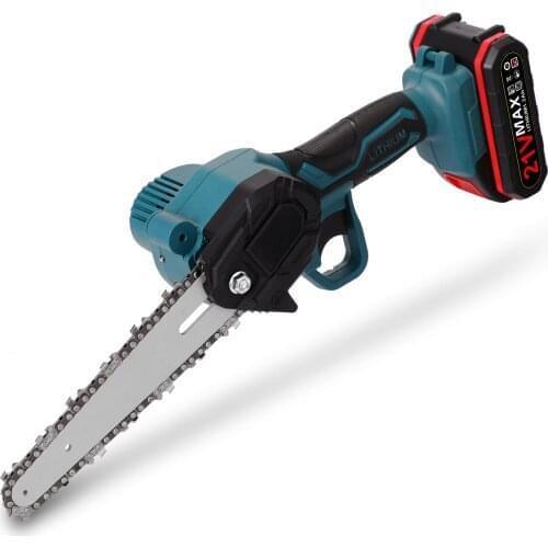 21V Electric Pruning Saws Rechargeable Small Wood Spliting Chainsaw One-handed Woodworking Tool for Garden Orchard Branch Clip