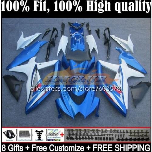 Injection For SUZUKI GSXR 750 600 CC GSXR-600 K8 08 6CL.35 GSXR750 GSXR600 08 09 10 GSXR-750 2008 2009 2010 Fairing Light blue