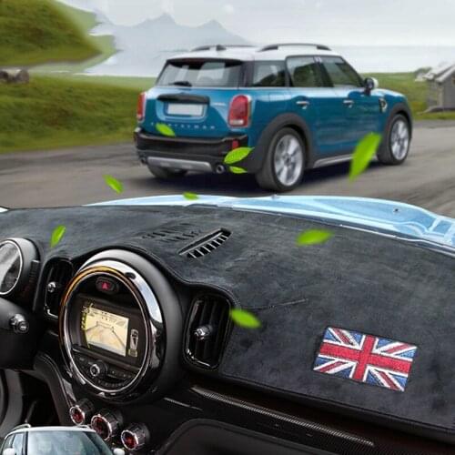 Car Dashboard Mat Sun Protection Pad Avoid Light Cushion Cover For Mini Cooper Countryman F60 2017 Safety Drive Styling Black