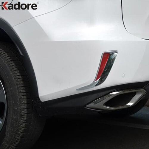 Rear Fog Light Lamp Cover Trim For Lexus RX 2016 2017 ABS Chrome Tail Foglight Decorative Strip Sticker Car Styling Accessories