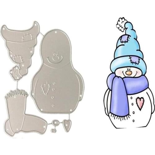 Christmas Snowman Santa Claus Metal Cutting Dies Stencils DIY Scrapbooking Paper Photo Cards Embossing Dies