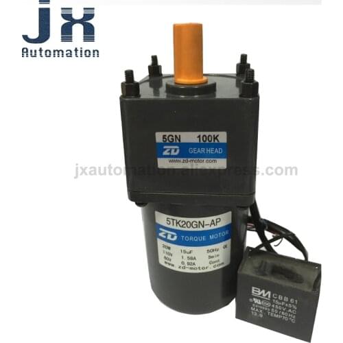 110V 20W Torque Motor 5TK20GN-AP-5GN100K Tension Motor for Winder Machine Equipment