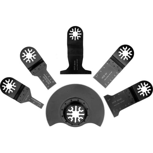4/6pcs Oscillating Multi Tool Saw Blades Kits Power Tool Accessories For Wood Plastic Hard Material Metal Cutting Tools Dropship