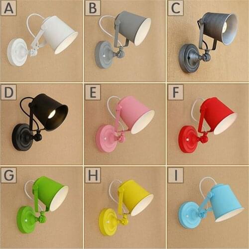 Wall Lamps Indoor Bedroom Simple Style Wall Sconces Wall Light Lamp Bedding Lamp Luminaria Creative Staircase Living Room Lamp