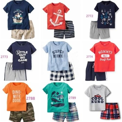 New Cotton Pajamas Set For Baby Boys Homewear Clothes Pijama Infantil Summer Pyjamas Kids Girls Sleepwear 0-2years