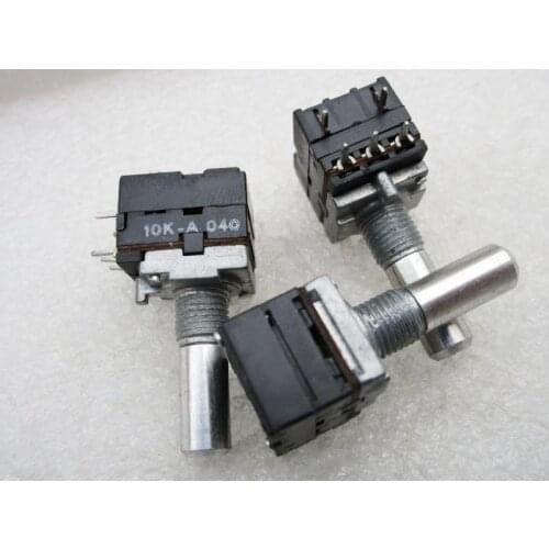 6pcs IND BRAS Genuine Single Associated with Switch Potentiometer A10K Round Handle