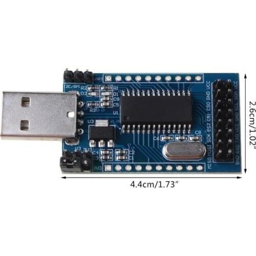 2021 New CH341A programmer USB to UART IIC SPI I2C converter parallel port converter onboard working indicator board module