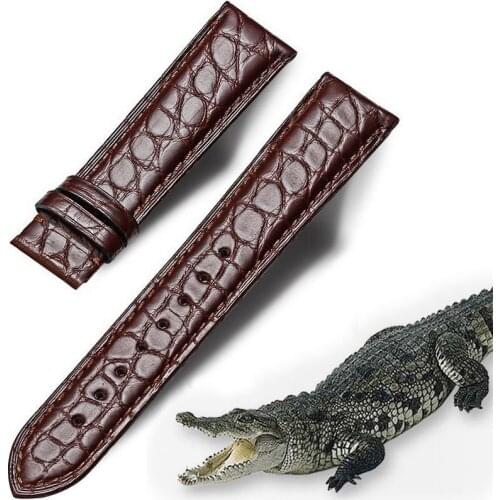 Genuine Alligator Real American Crocodile Skin Watch Strap Leather Watch Band For Men Or Women 12mm 14mm 16mm 18mm 20mm 22mm