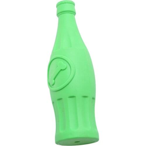 Rubber Pet Chew Toys Teeth Cleaning Toy for Medium/Large Dogs Bottle Shaped