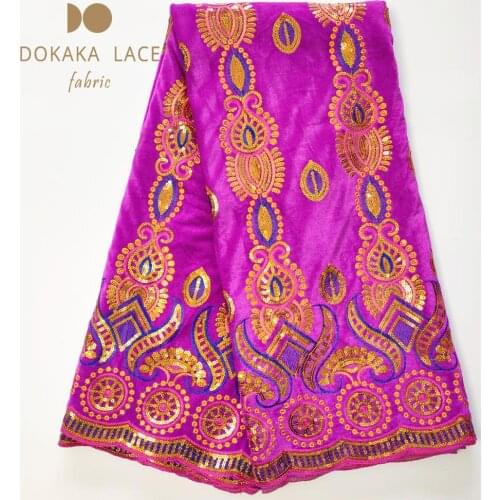 Christmas Gowns African Velvet Lace Fabrics Lagos Senegal Traditional Wedding Bride And Bridegroom Dresses Material Velvet Laces