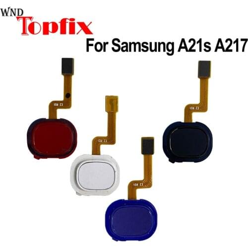 Touch ID For Samsung Galaxy A21s Home Menu Button Flex Cable Ribbon A217F/DS Replacement Parts A21s A217 Fingerprint Sensor