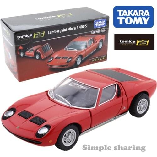 Takara Tomy Tomica Premium Rs Lamborghini Miura P 400 S 1/43 Car Hot Pop Kids Toys Motor Vehicle Diecast Metal Model