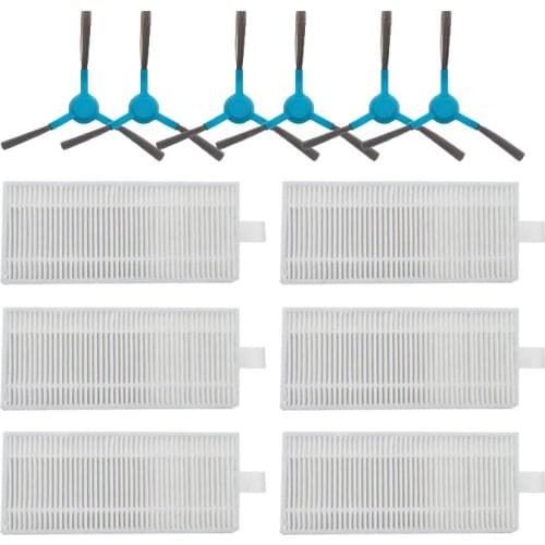 Hepa Filters Mop Cloth Side Brush Replacement for Cecotec Conga Series 4090 Vacuum Cleaner Parts