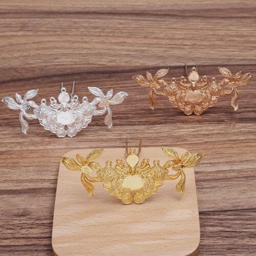 5pcs/lot Metal Hairpin Hair Stick Handmade DIY Hair Forks Hairwear Hair Accessories For Women