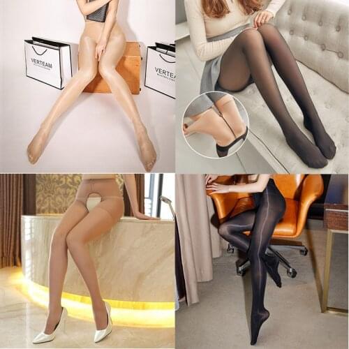 Women Black Sexy Tights Opaque Pantyhose Seamless Winter Warm For Women Spring Autumn Nylon Stockings Footed Thick Stocking