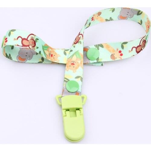 1Pcs Animal Baby Pacifier Clip Chain Soothers Ribbon Funny Soother Dummy Holder Leash Strap Nipple Holder Infant Feeding