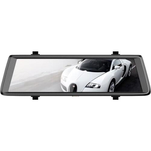 10 Inch Car Dashboard Camera Recorder Car Rearview Mirror Camera Streaming Dash Cam Car Black Box Video Camcorder